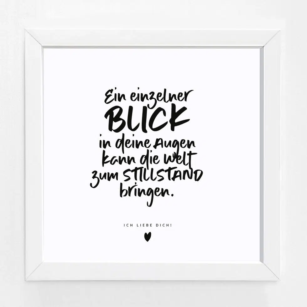 Personalisierbares Bildgeschenk im 3D-Rahmen „Handwriting“