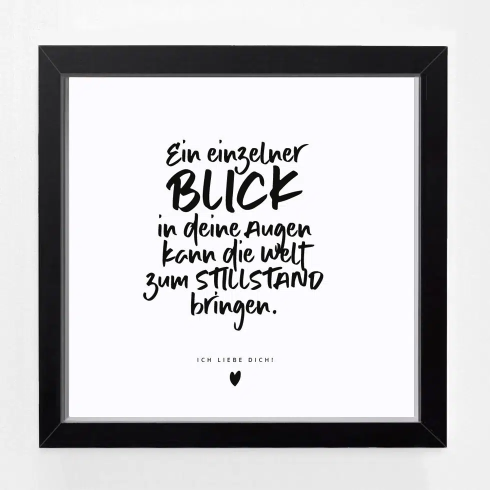 Personalisierbares Bildgeschenk im 3D-Rahmen „Handwriting“ – Bild 2