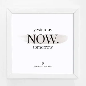Personalisierbares Bildgeschenk im 3D-Rahmen „NOW“