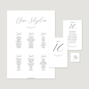 Sitzplan- & Tischkarten-Set “Elegant Branch”