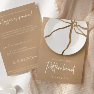 Polterabend Einladungskarte „Puzzleteile“