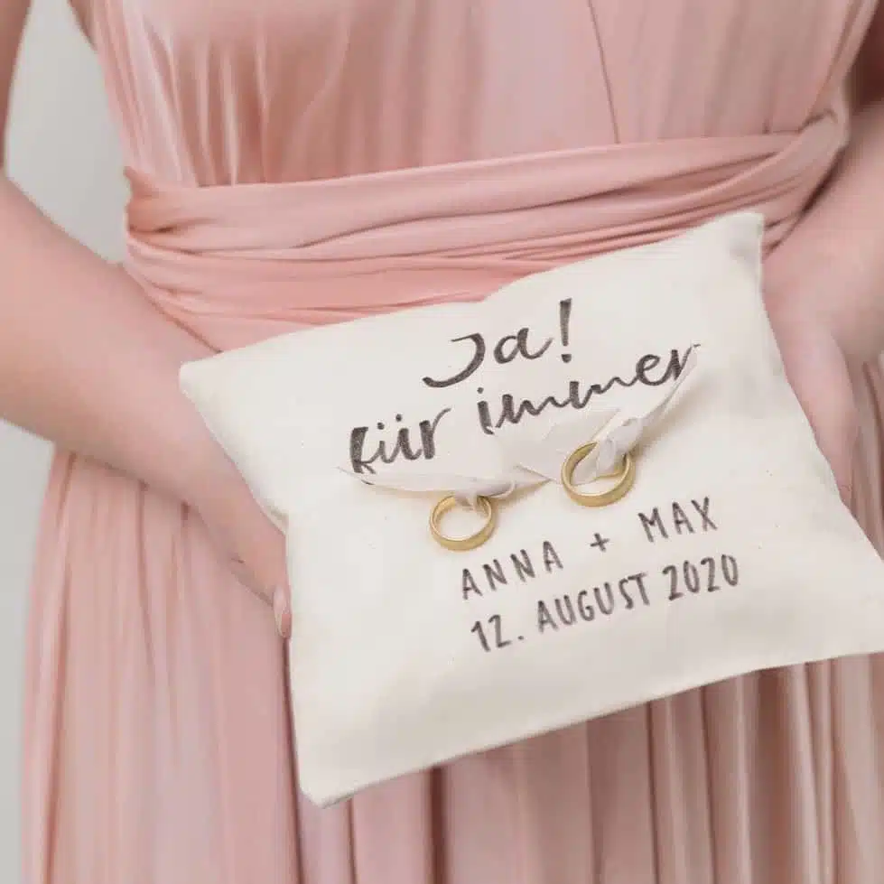 Personalisiertes Ringkissen selber machen
