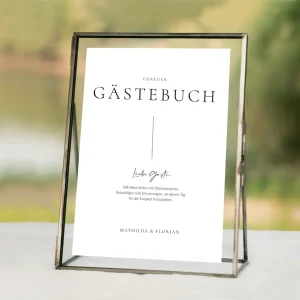 „Gästebuch“ Schild für die Hochzeit – pure