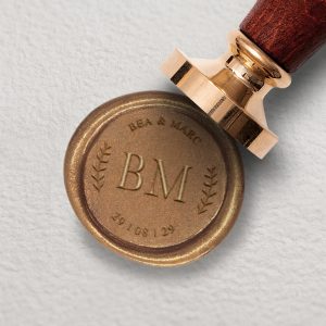 Hochzeitssiegel Initialen + Datum