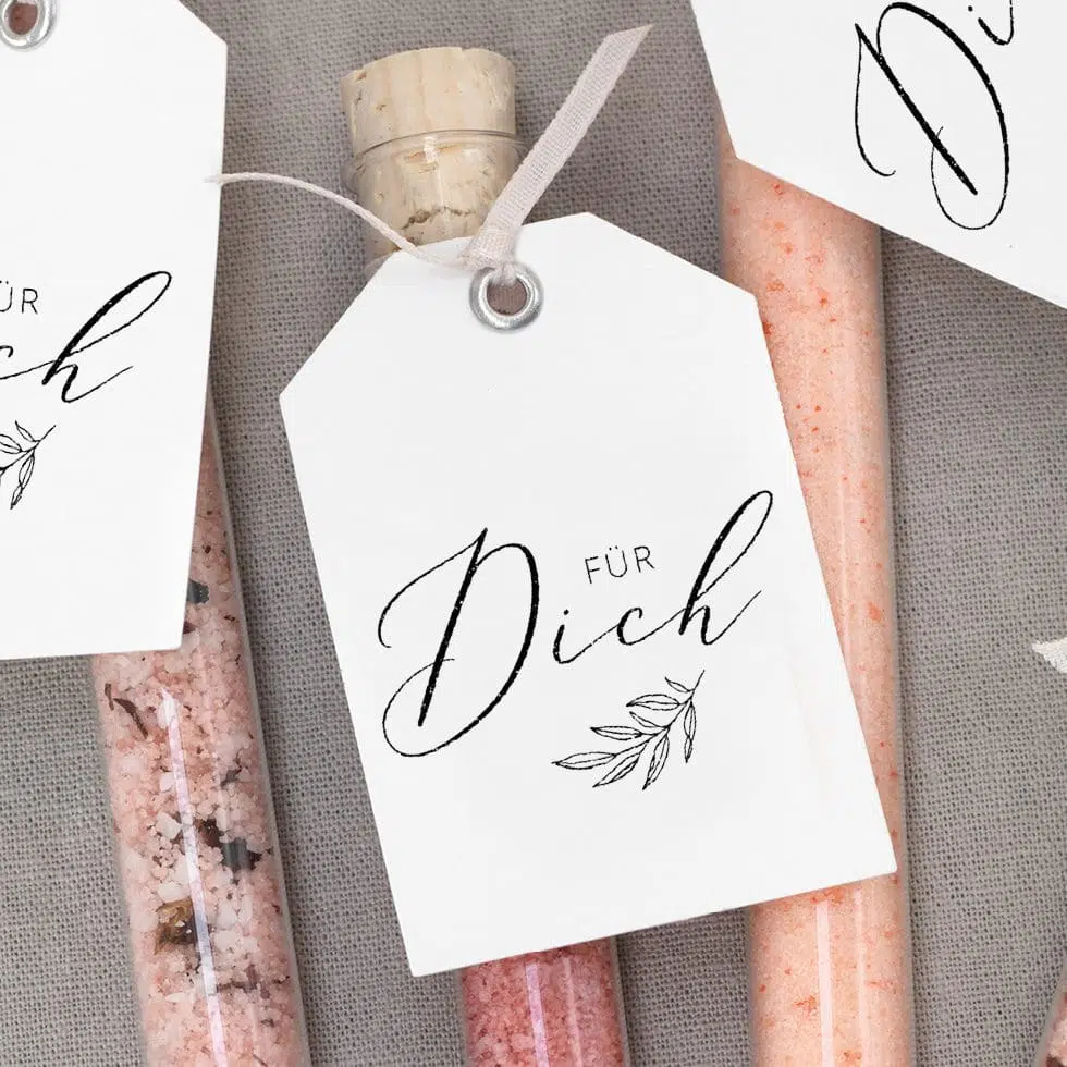 Stempel „für Dich“ Kalligraphie