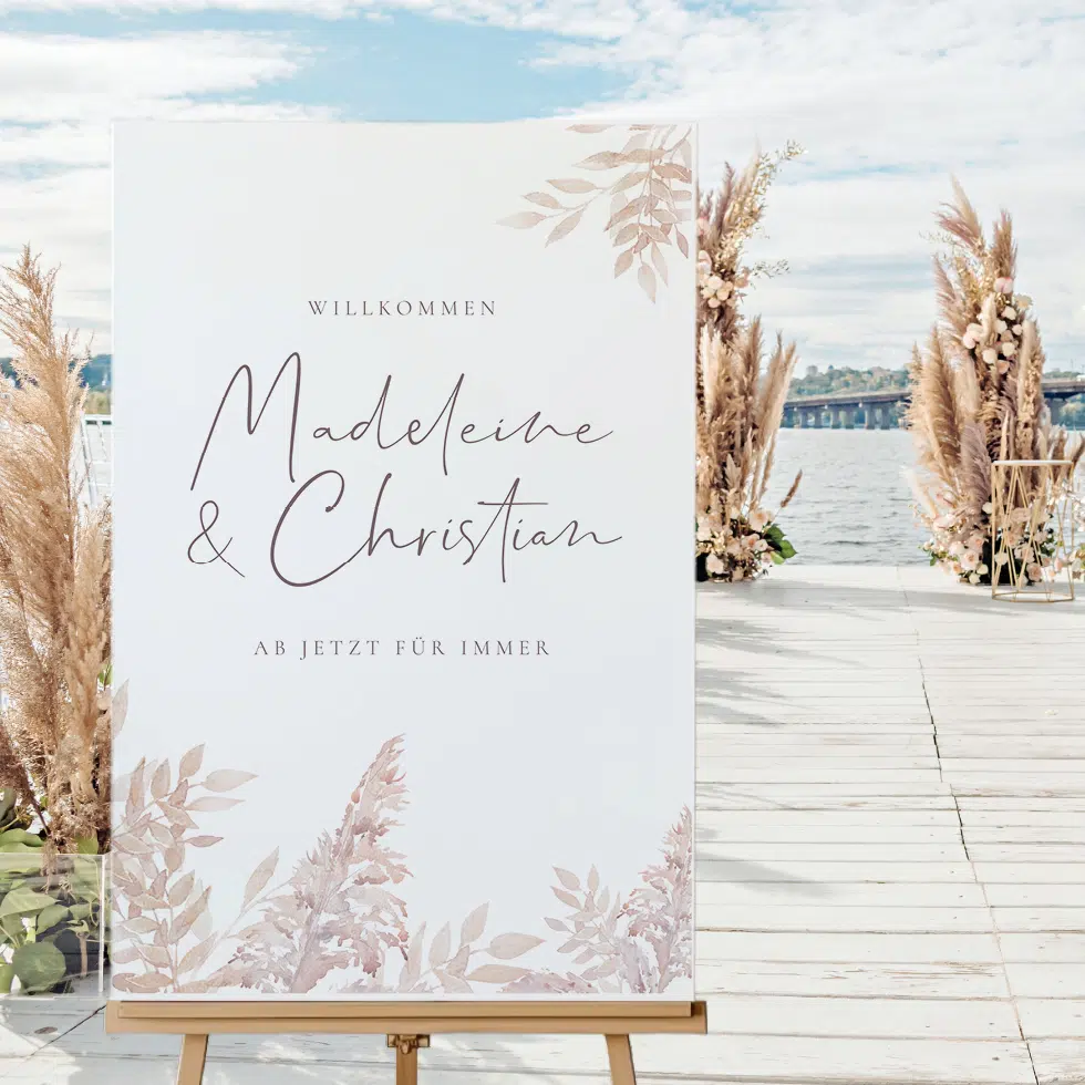 Willkommensschild “Pampas”