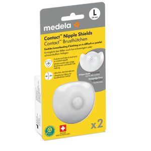 MEDELA Contact Brusthütchen L 24mm mit Box 1 Paar