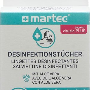 MARTEC Desinfektionstücher mit Aloe vera 10 Stk