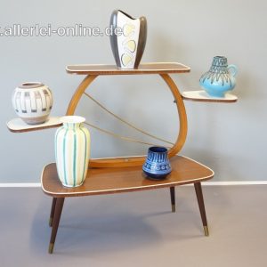 4-Ebenen Pflanzentisch | Pflanzenständer | Vintage Mid Century 50-60er Jahre