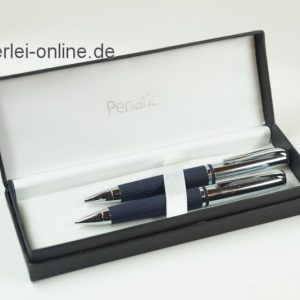CROSS Penatia Madison 601-2/1 Blau-Chrom Bleistift und Dreh-Kugelschreiber Schreibset