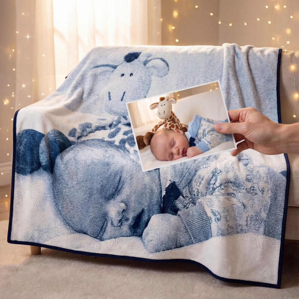 Unicade® Fotodecke – personalisiert, 150×200 cm, Made in Germany – Bild 3