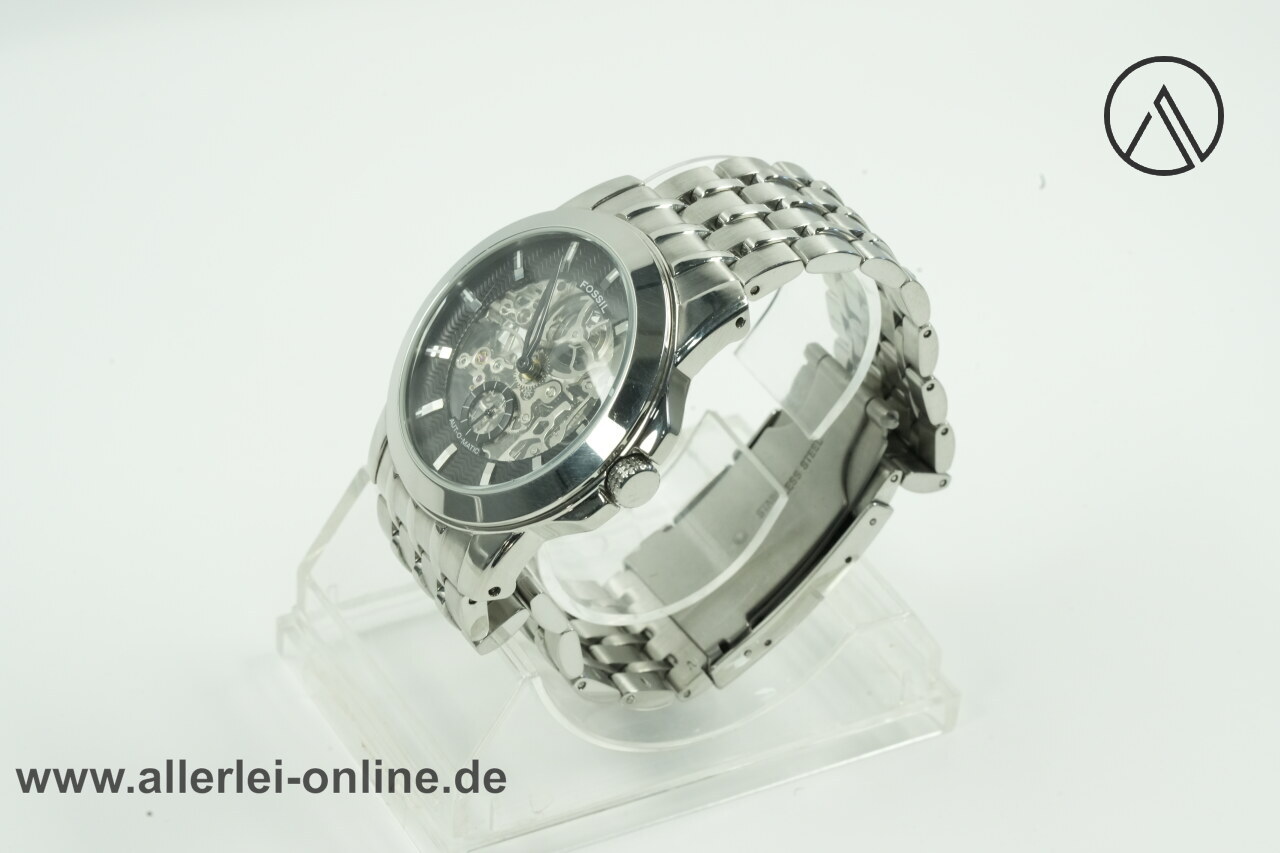 FOSSIL ME1027 Armbanduhr 20 Jewels mit Automatikwerk | Edelstahl Skelett Automatik Uhr â Bild 4