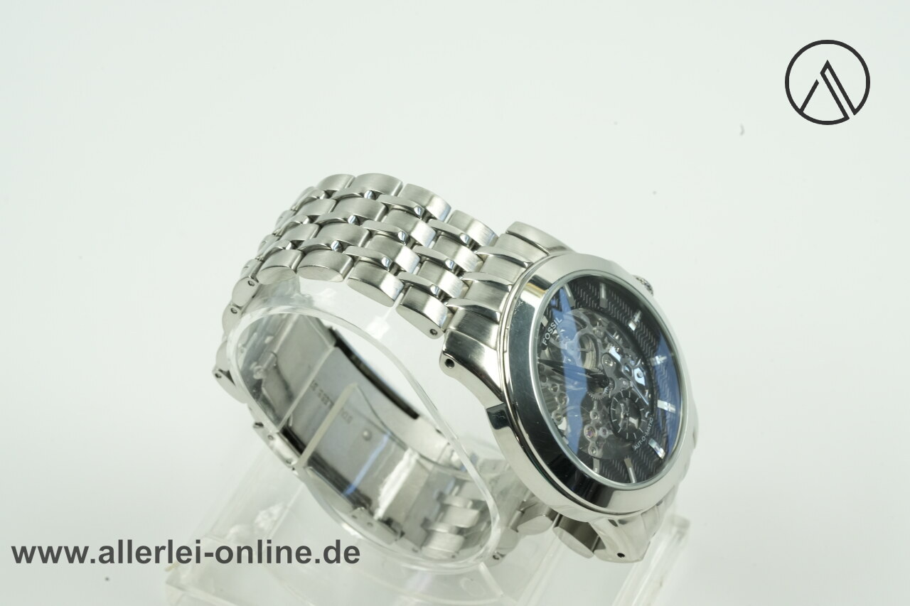 FOSSIL ME1027 Armbanduhr 20 Jewels mit Automatikwerk | Edelstahl Skelett Automatik Uhr â Bild 5