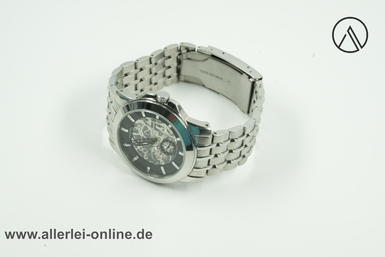 FOSSIL ME1027 Armbanduhr 20 Jewels mit Automatikwerk | Edelstahl Skelett Automatik Uhr â Bild 6