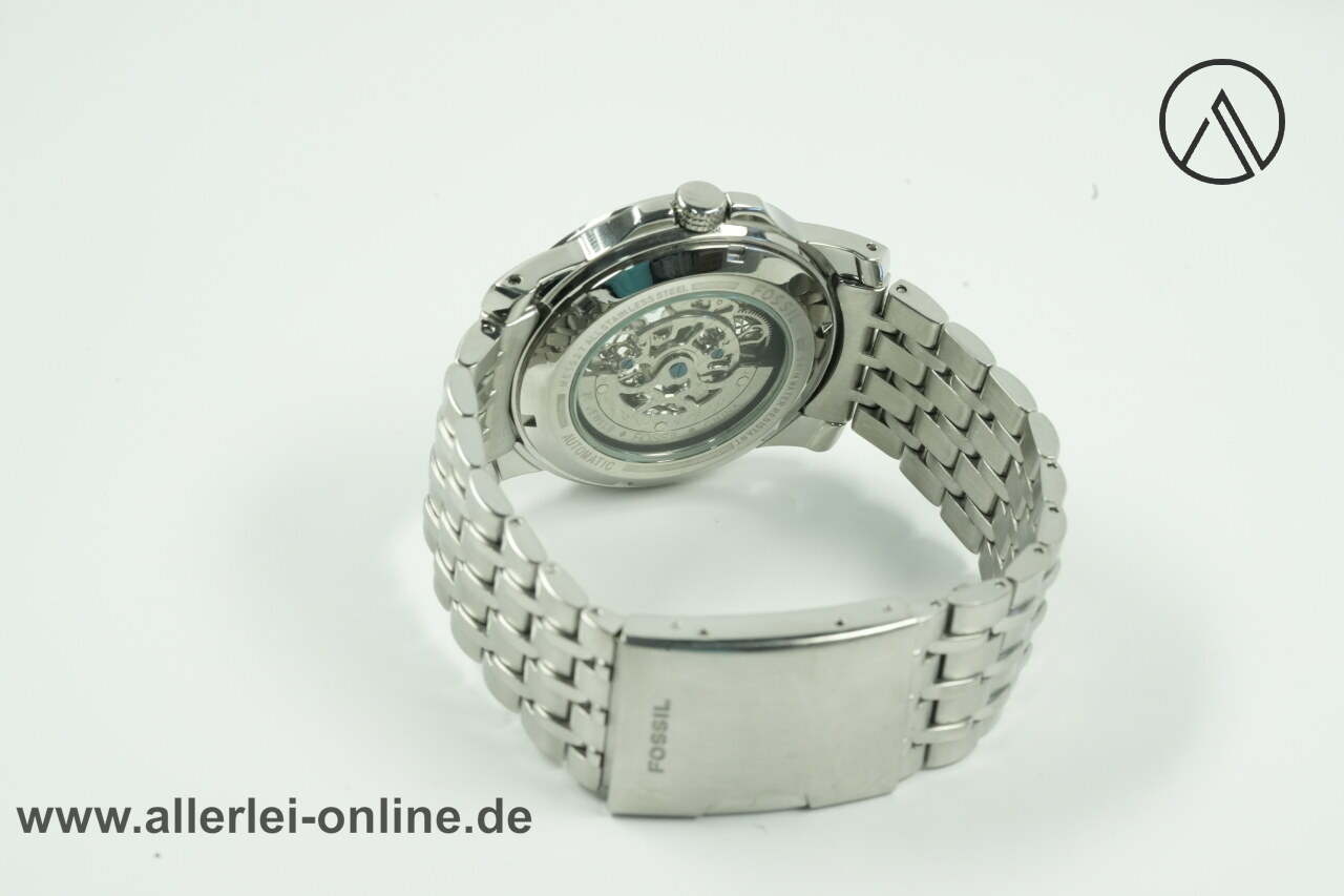 FOSSIL ME1027 Armbanduhr 20 Jewels mit Automatikwerk | Edelstahl Skelett Automatik Uhr â Bild 7