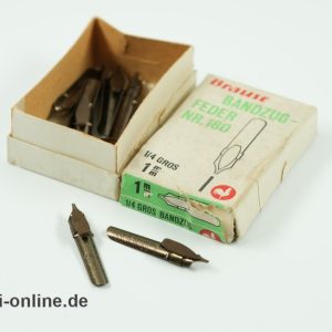 Brause Nr. 180 Bandzugfeder 1mm – 1/4 Gros | 12 StĂŒck Vintage Bandzug Brause & Co. Iserlohn Federn