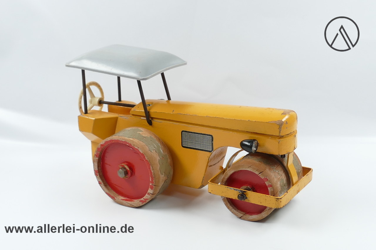 Steiff StraĂenwalze | Holz Strassenwalze | Vintage 50-60er Jahre Steiff Baumaschine â Bild 8