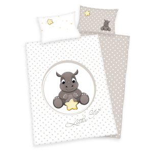 babybest® Bettwäsche – Süßes Nashorn