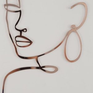 Cake Topper Silhouette – Woman – Rose