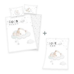 Produktset Sleeping little bear Bettwäsche und Decke
