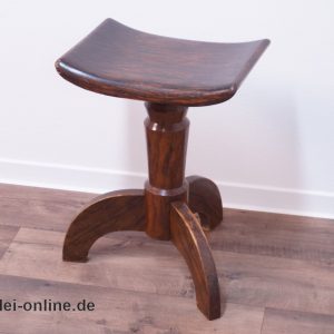 Antiker Jugendstil Klavierstuhl | Dreibein Klavierhocker – Drehstuhl